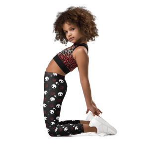 Caged Heart Kids Leggings